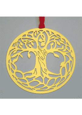 arbre de vie en acier-or