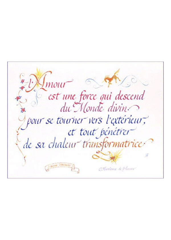 calligraphie L'Amour est une Force - Jane Sullivan