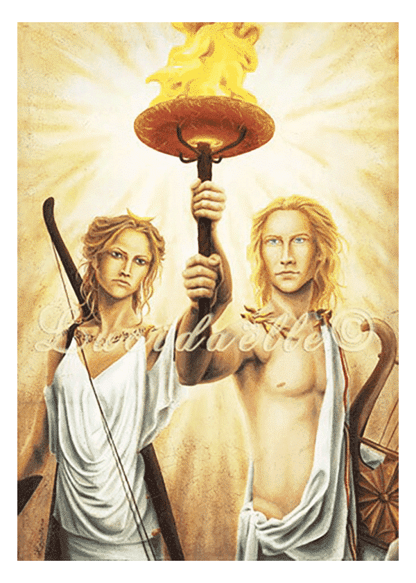 poster Artémis et Apollon - Lucidaëlle