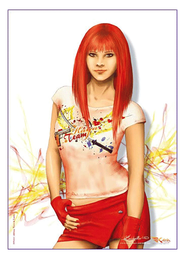 poster Amber Red - Kaya Team Universe