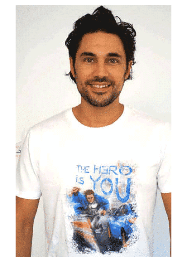t-shirt homme The Hero is You blanc - Kaya Team Universe
